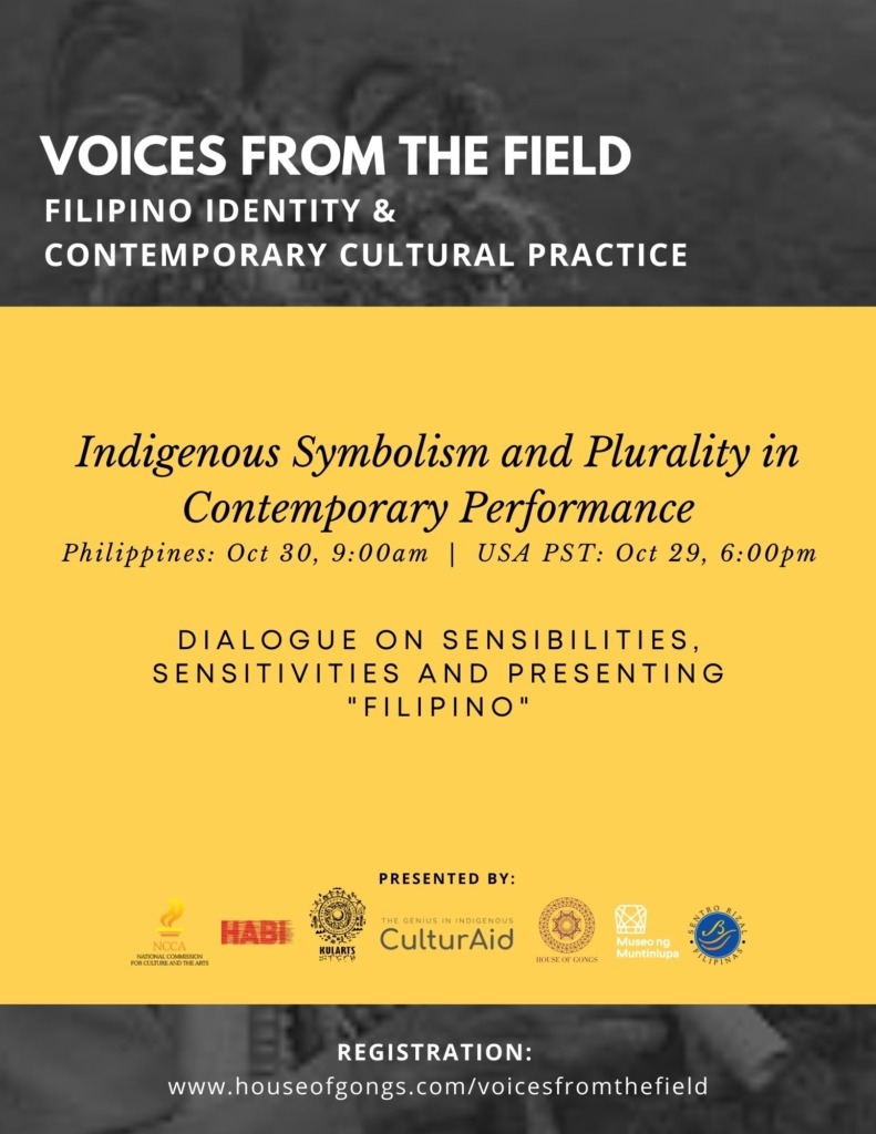 “Indigenous Symbolism and Plurality in Contemporary Performance: Dialogue on Sensibilities, Sensitivities, and Presenting ‘Filipino’”